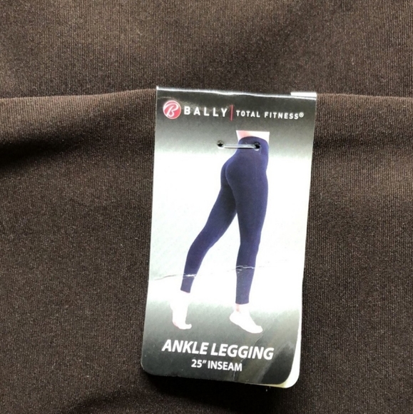 🌕 NWT Bally Total Fitness Small Brown Leggings - Picture 5 of 6